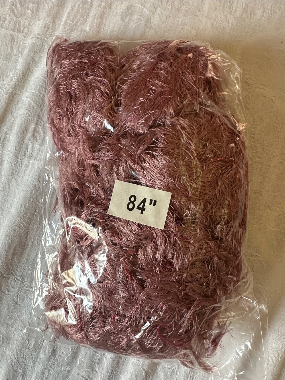 Yarn Eyelash 1 Pound Mauve Pink